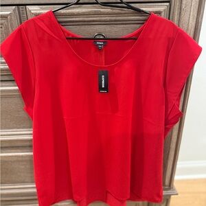 Express Women's Bold Red Blouse
